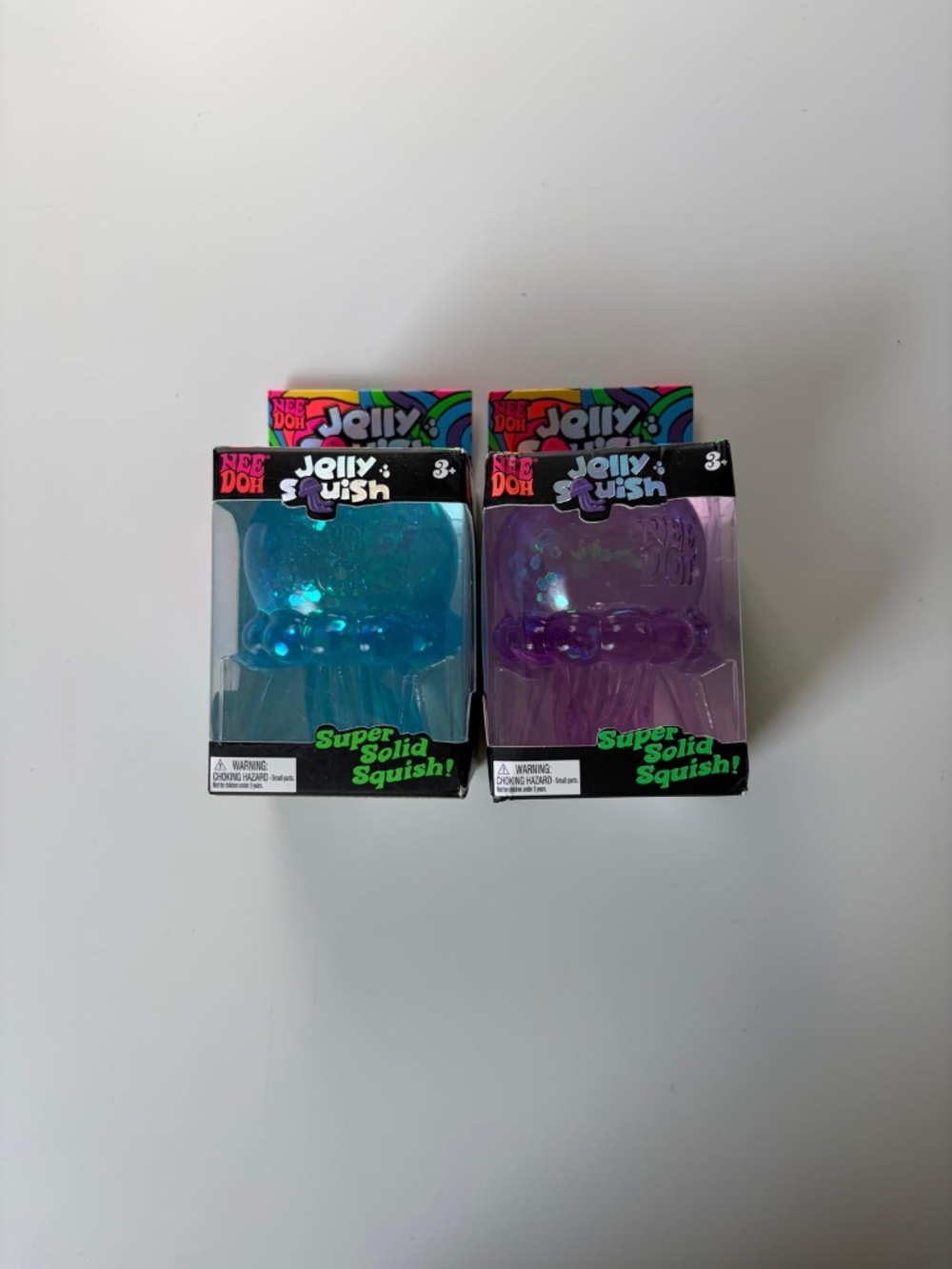 Schylling NeeDoh Blue & Purp Jellyfish Jelly Squishy Fidget Stress Relief Toy